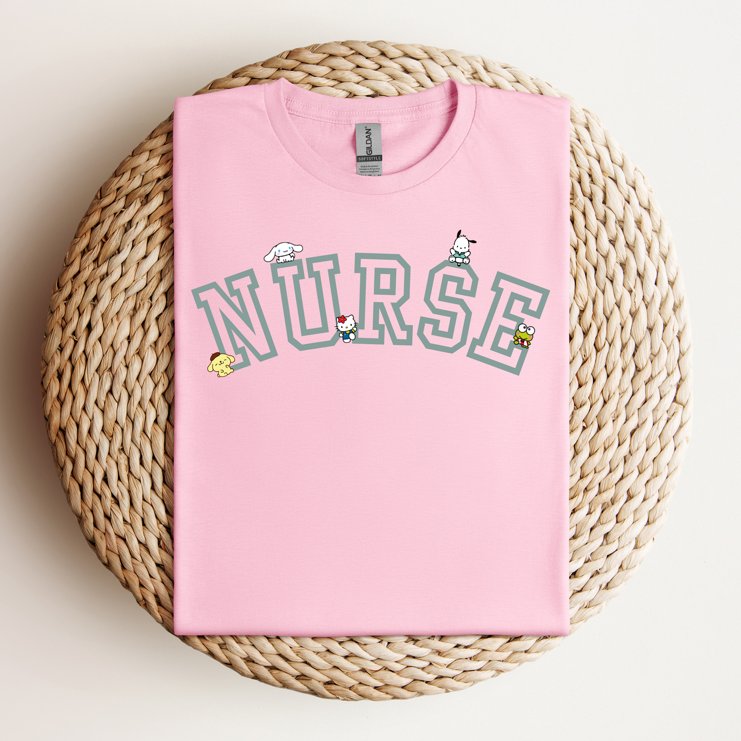 MINT- Nurse-Varsity-Kawaii- Soft Tee Shirt