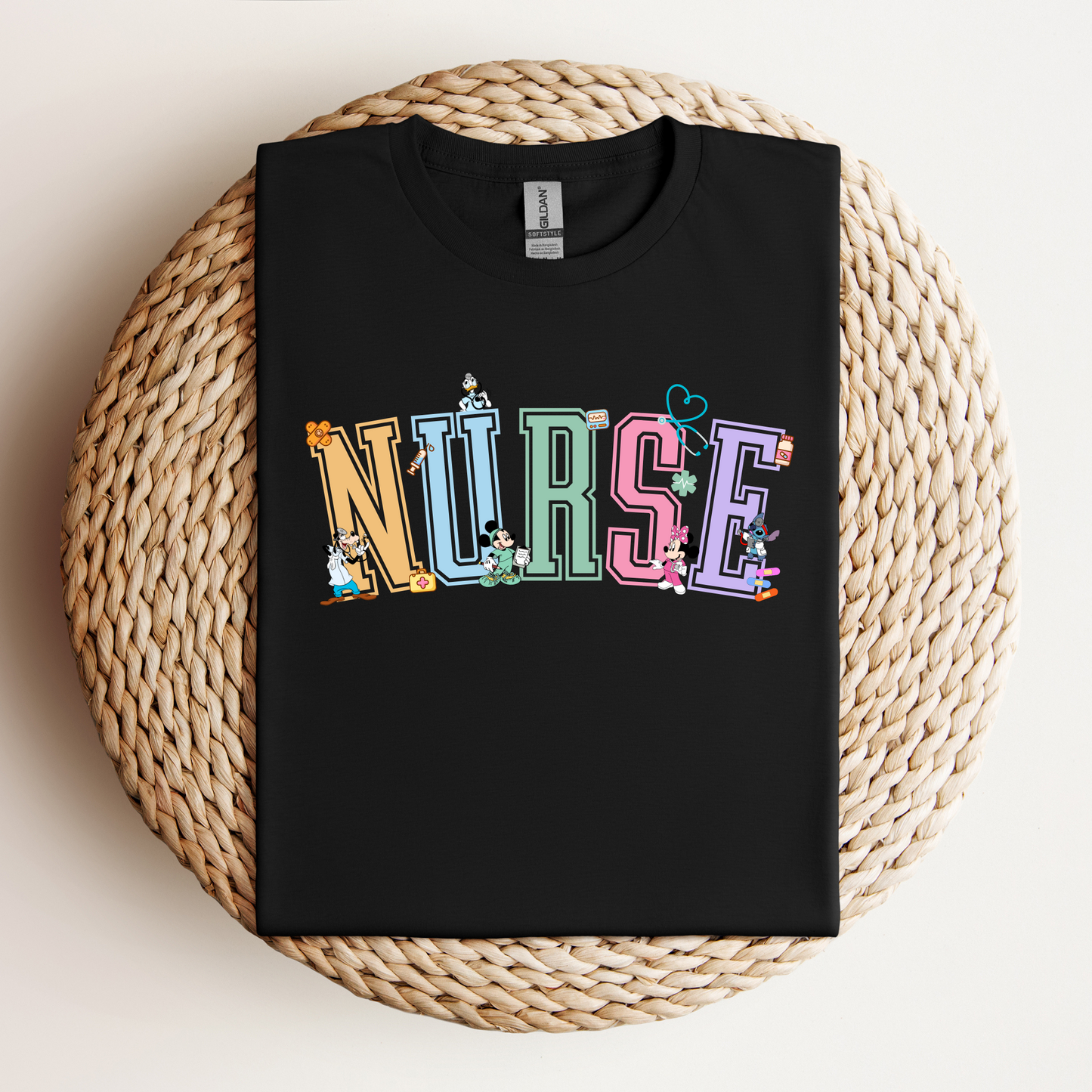 Magical-Varsity-Nurse-Kawaii- Soft Tee Shirt