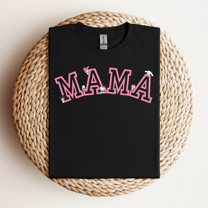 Pink-MAMA-Varsity- Soft Tee