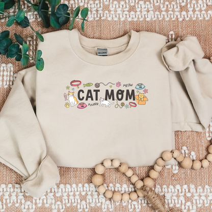 Cat Mom- Cozy Sweater