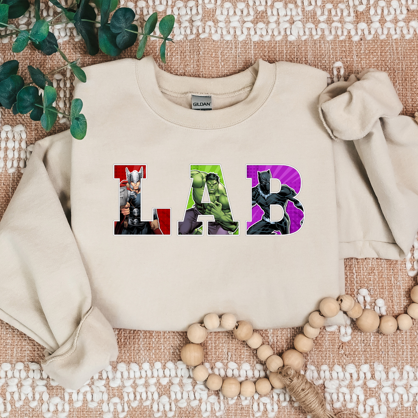 LAB-Superheroes-Cozy Sweatshirt