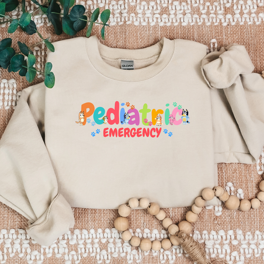 Cute Dog-Pediatric Emergency-Bubble-Cozy Sweatshirt