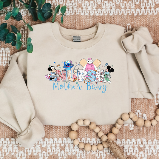 Magical Nurse-Mother Baby -Cozy Sweatshirt