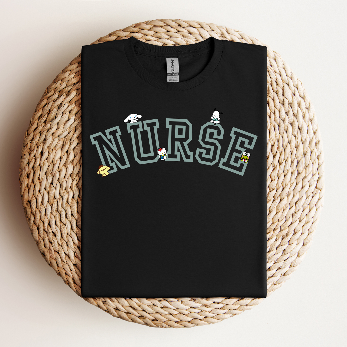 MINT- Nurse-Varsity-Kawaii- Soft Tee Shirt