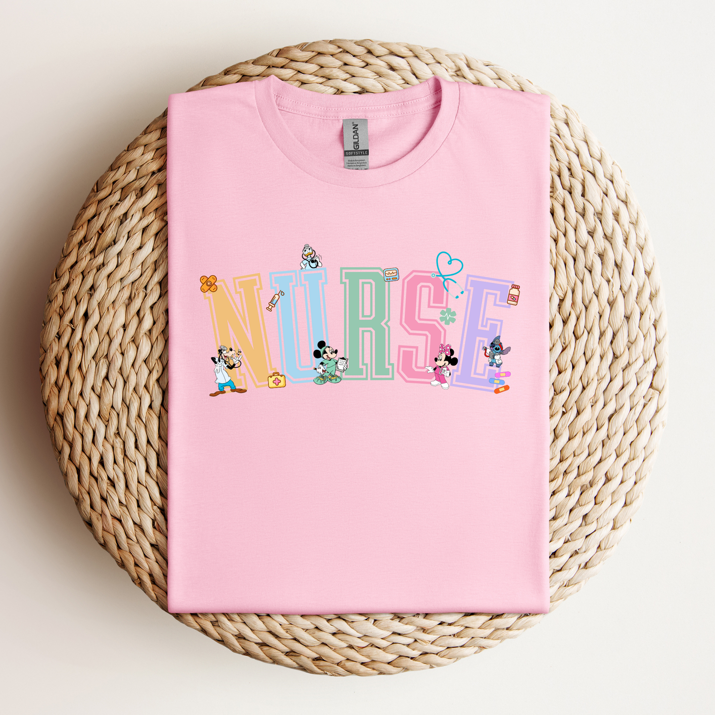 Magical-Varsity-Nurse-Kawaii- Soft Tee Shirt