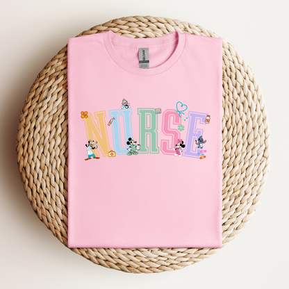 Magical-Varsity-Nurse-Kawaii- Soft Tee Shirt