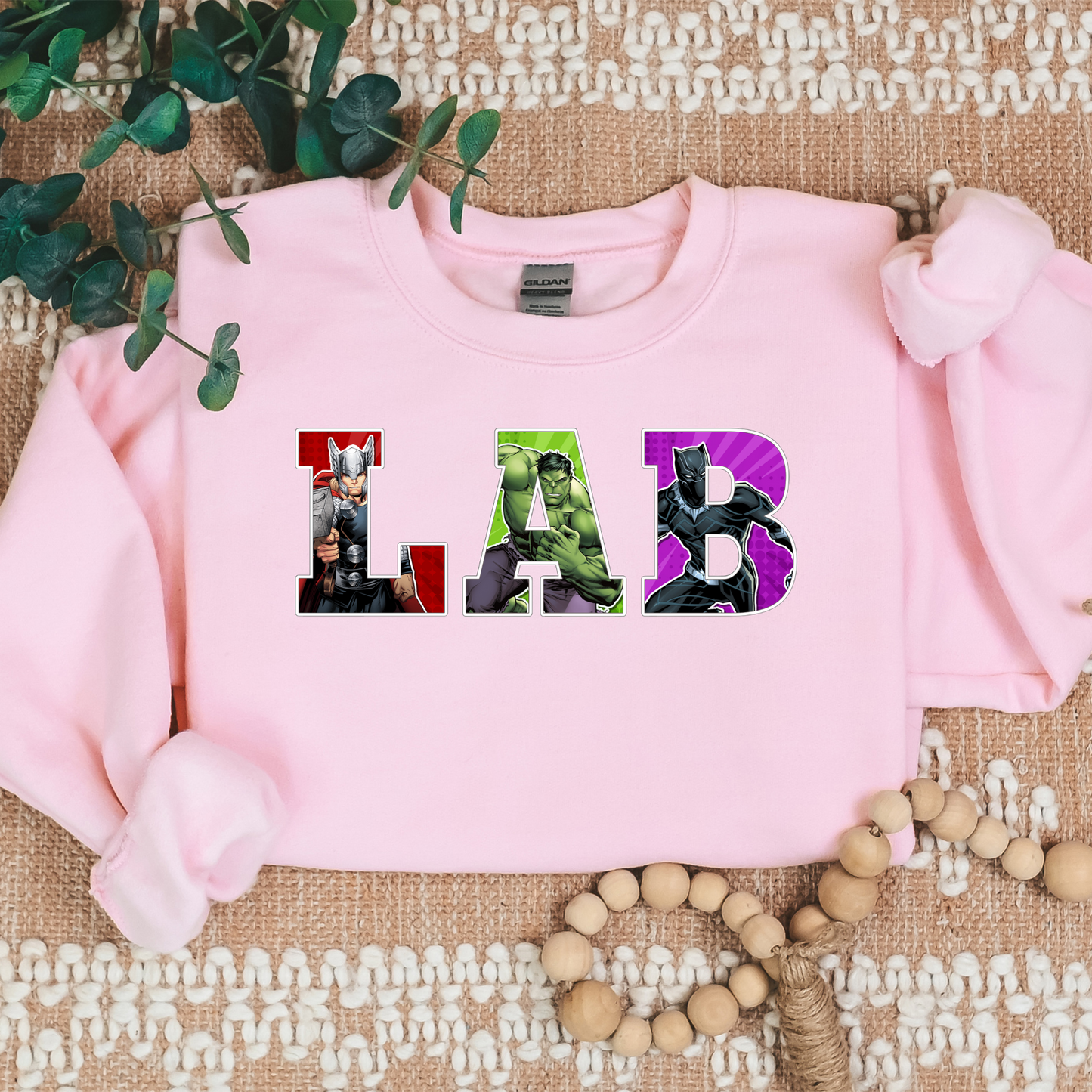 LAB-Superheroes-Cozy Sweatshirt