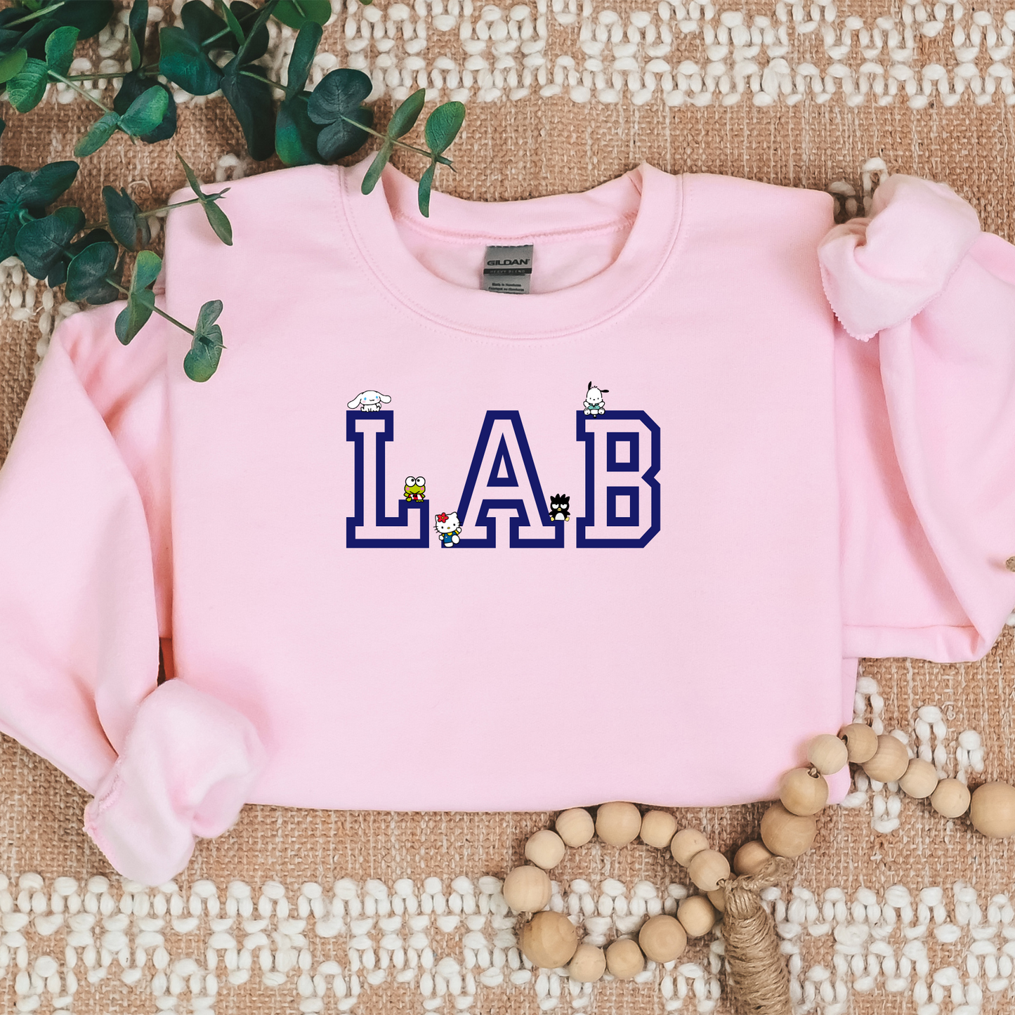 Navy- LAB-Kawaii Characters Cozy Sweater