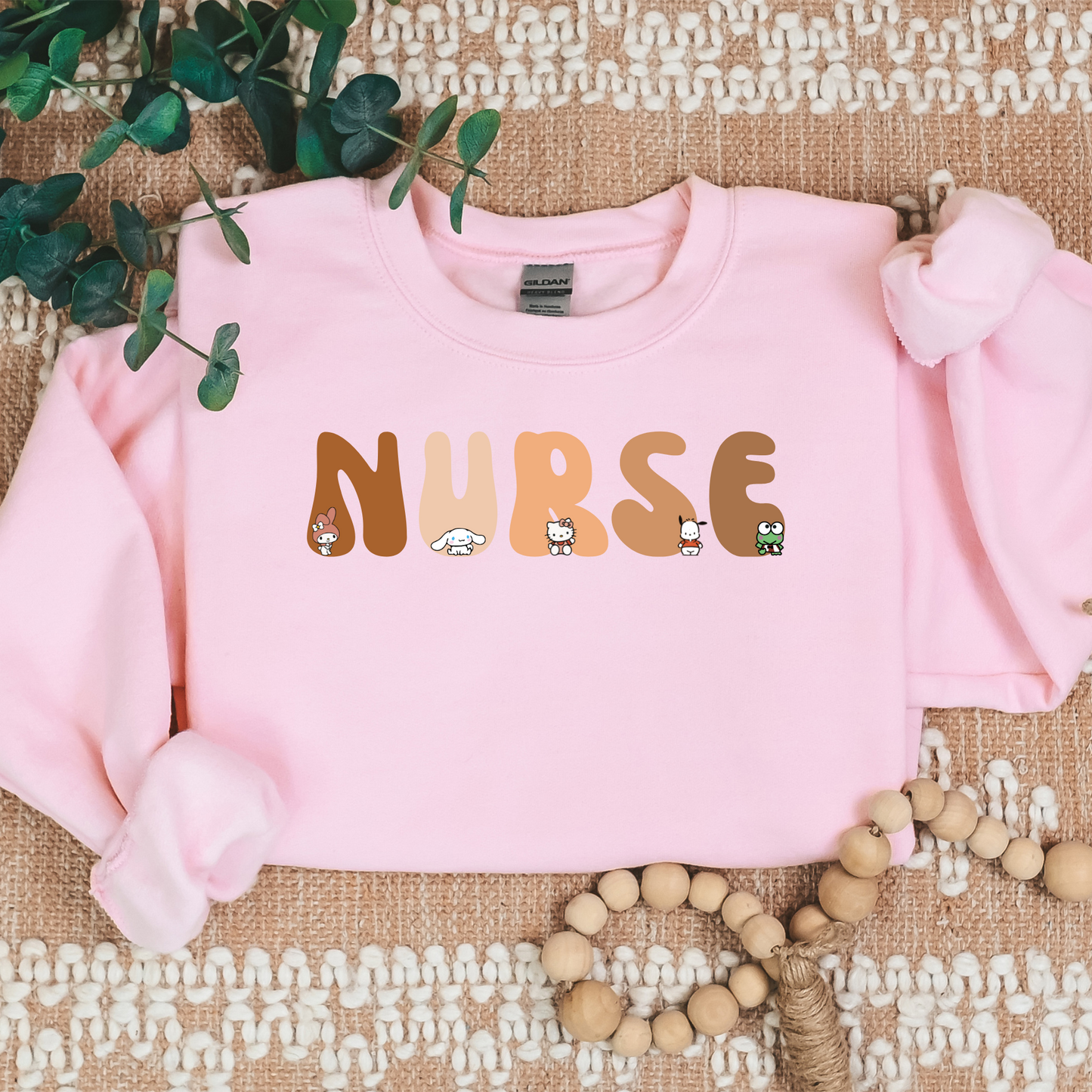 All the Browns- Nurse- Kawaii-Characters -Cozy Sweatshirt