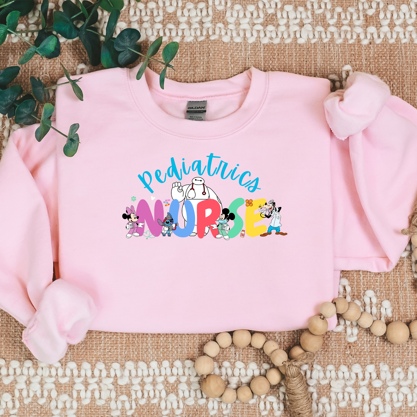 Pediatrics Nurse- Magic Bubble-Characters -Cozy Sweatshirt