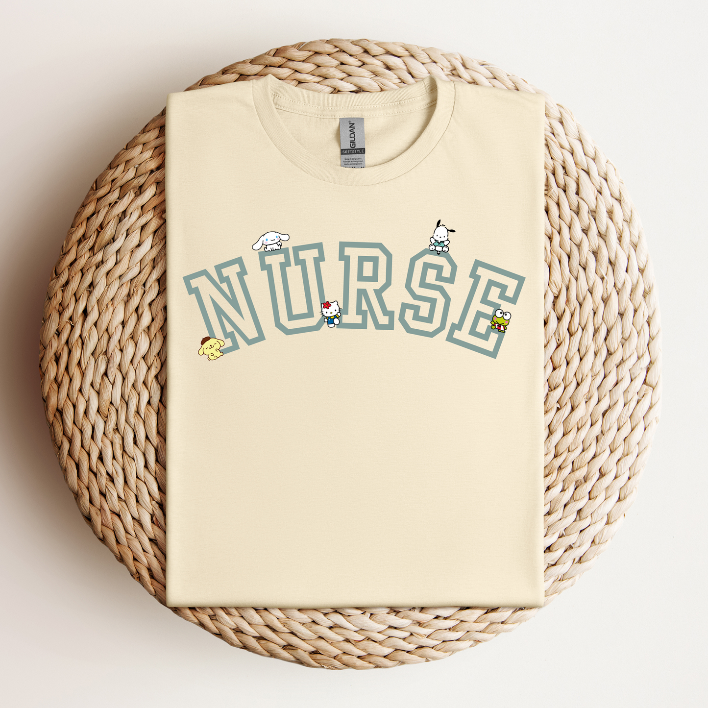 MINT- Nurse-Varsity-Kawaii- Soft Tee Shirt