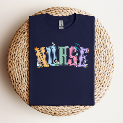 Magical-Varsity-Nurse-Kawaii- Soft Tee Shirt