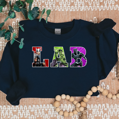 LAB-Superheroes-Cozy Sweatshirt