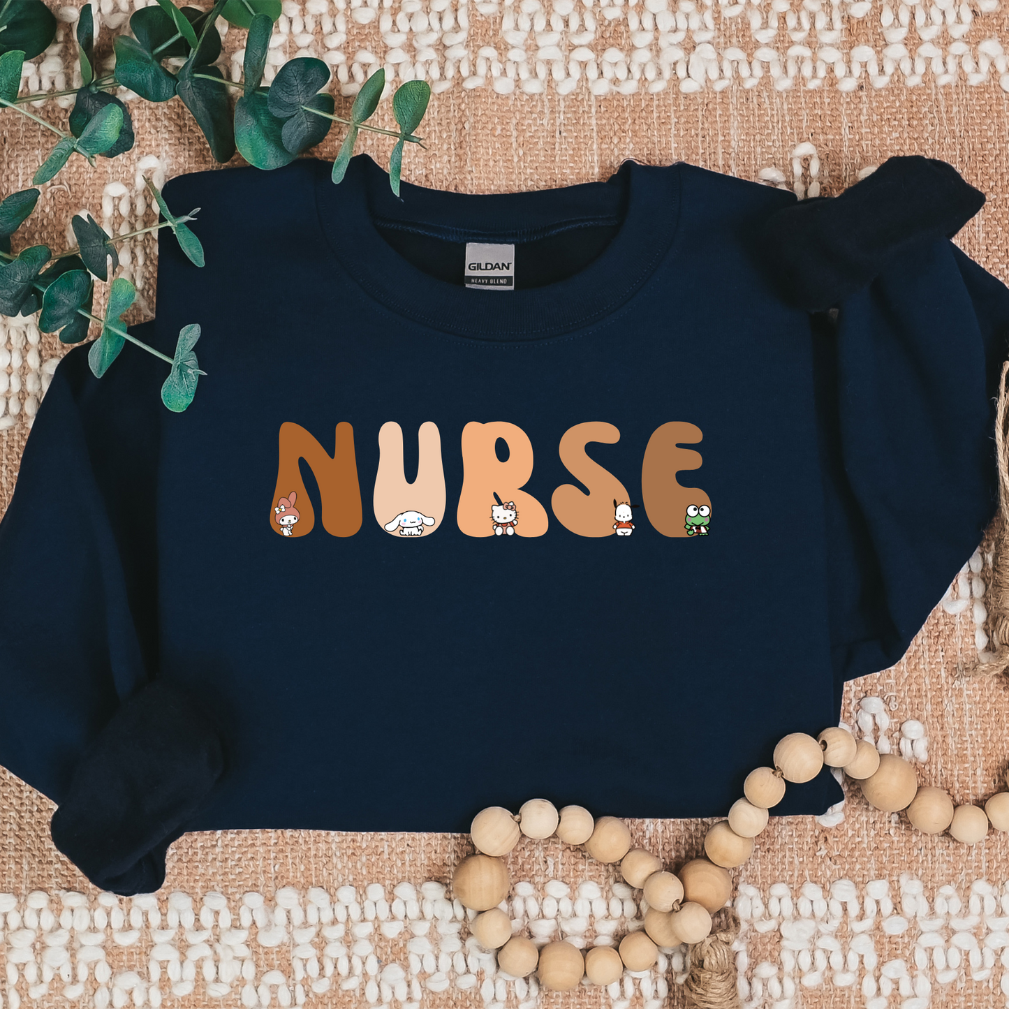 All the Browns- Nurse- Kawaii-Characters -Cozy Sweatshirt