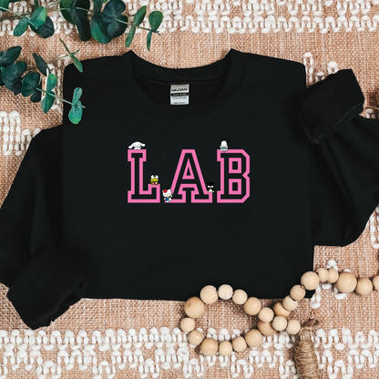 Pink- LAB-Kawaii Characters Cozy Sweater