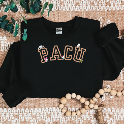 PACU-Varsity-Tan-Cozy Sweatshirt