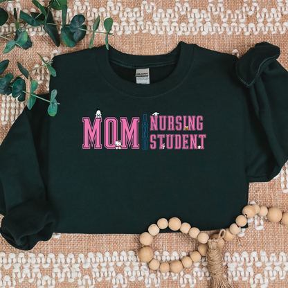 Mom and Nursing Student-Kawaii Characters -Cozy Sweatshirt