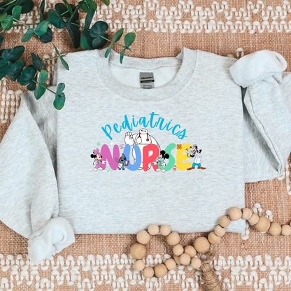 Pediatrics Nurse- Magic Bubble-Characters -Cozy Sweatshirt