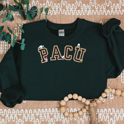 PACU-Varsity-Tan-Cozy Sweatshirt