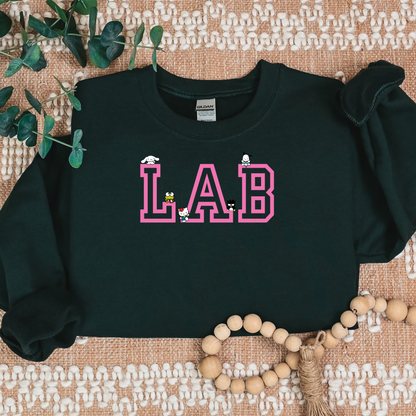 Pink- LAB-Kawaii Characters Cozy Sweater