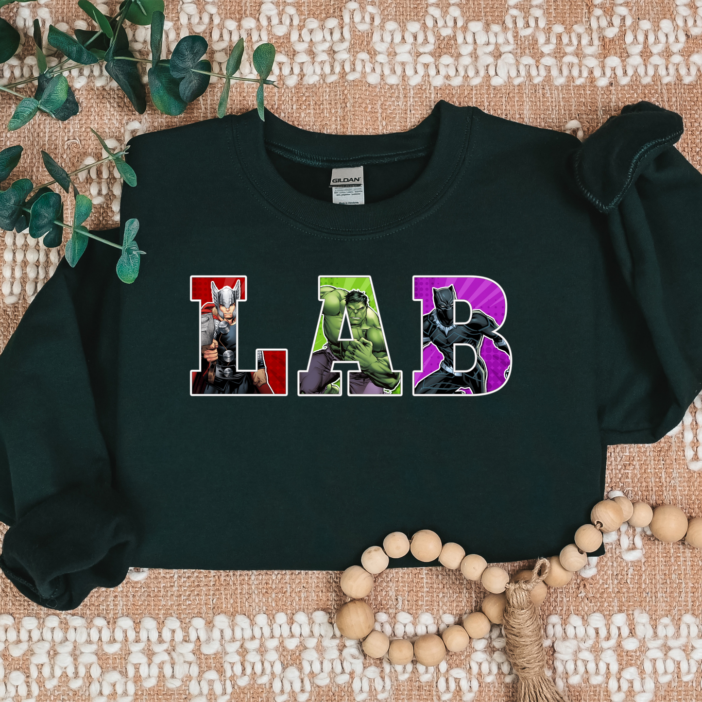 LAB-Superheroes-Cozy Sweatshirt