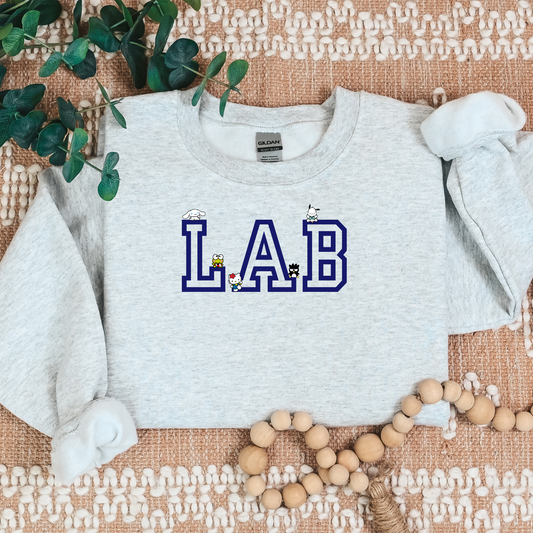 Navy- LAB-Kawaii Characters Cozy Sweater