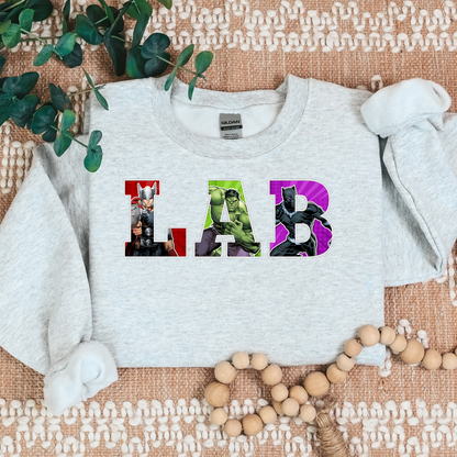 LAB-Superheroes-Cozy Sweatshirt