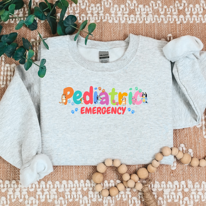 Cute Dog-Pediatric Emergency-Bubble-Cozy Sweatshirt