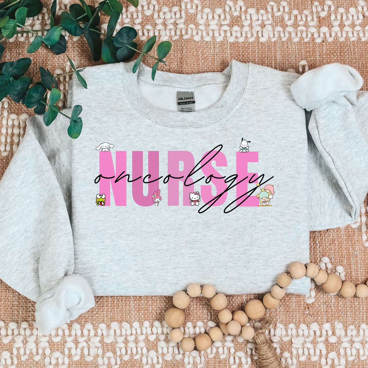 Block Letter- ONCOLOGY NURSE-Cozy Sweatshirt