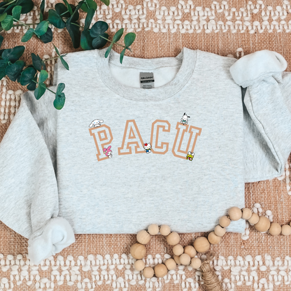 PACU-Varsity-Tan-Cozy Sweatshirt