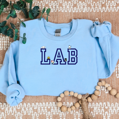 Navy- LAB-Kawaii Characters Cozy Sweater