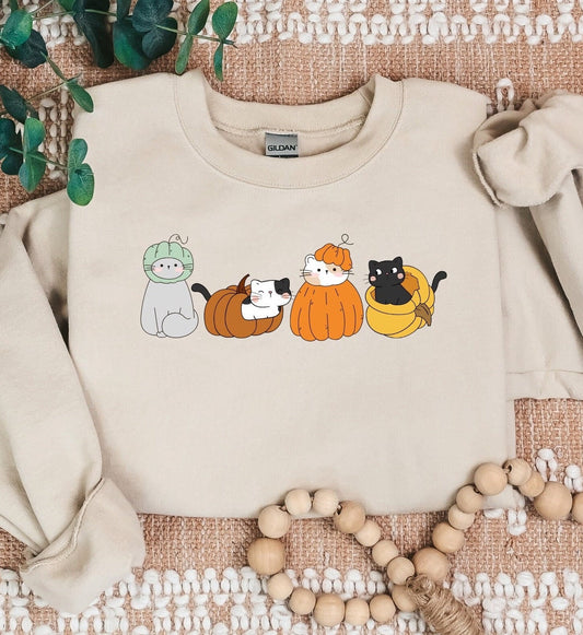 Cat Fall Autumn Cozy Sweater