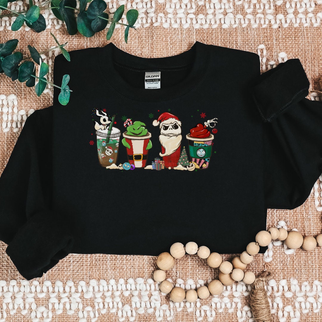 Nightmare Coffee Christmas Cozy Sweater