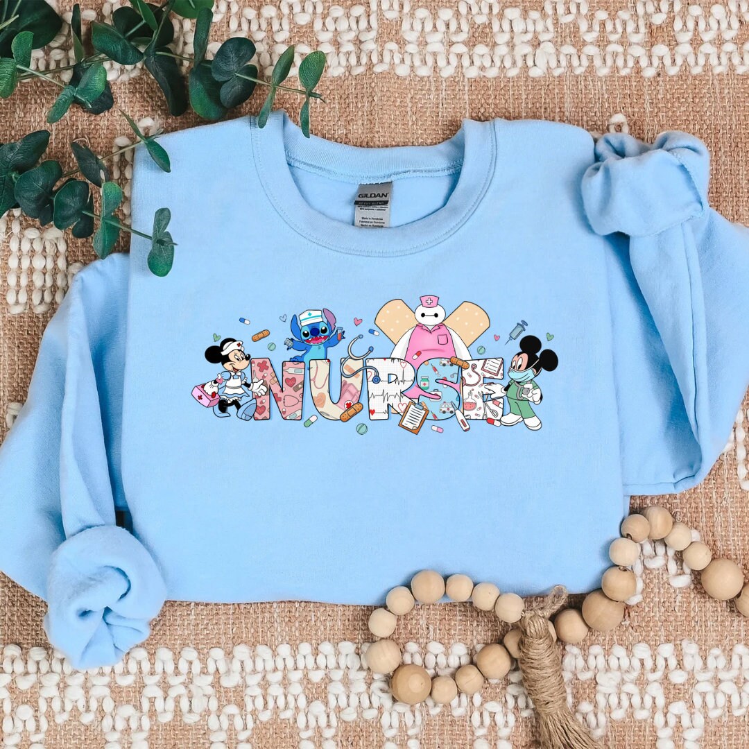 Magical Nurse Characters Cozy Sweater