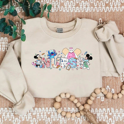 Magical Nurse Characters Cozy Sweater