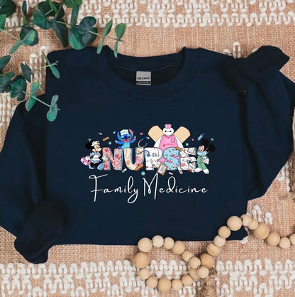 Family Medicine Magical Characters Cozy Sweater