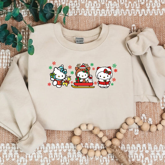 Kitty Christmas Cozy Sweater