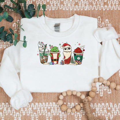 Nightmare Coffee Christmas Cozy Sweater