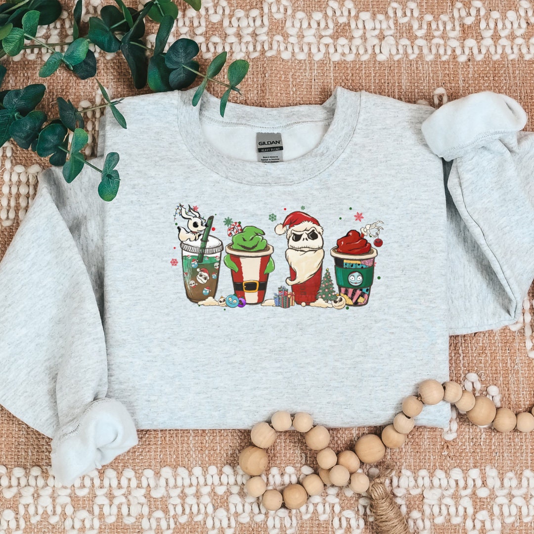 Nightmare Coffee Christmas Cozy Sweater