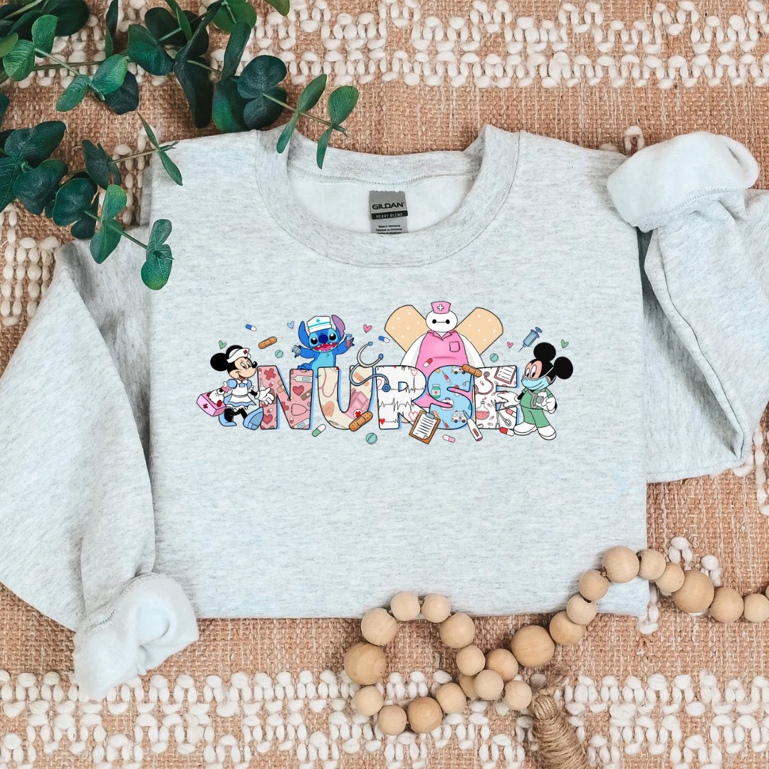 Magical Nurse Characters Cozy Sweater