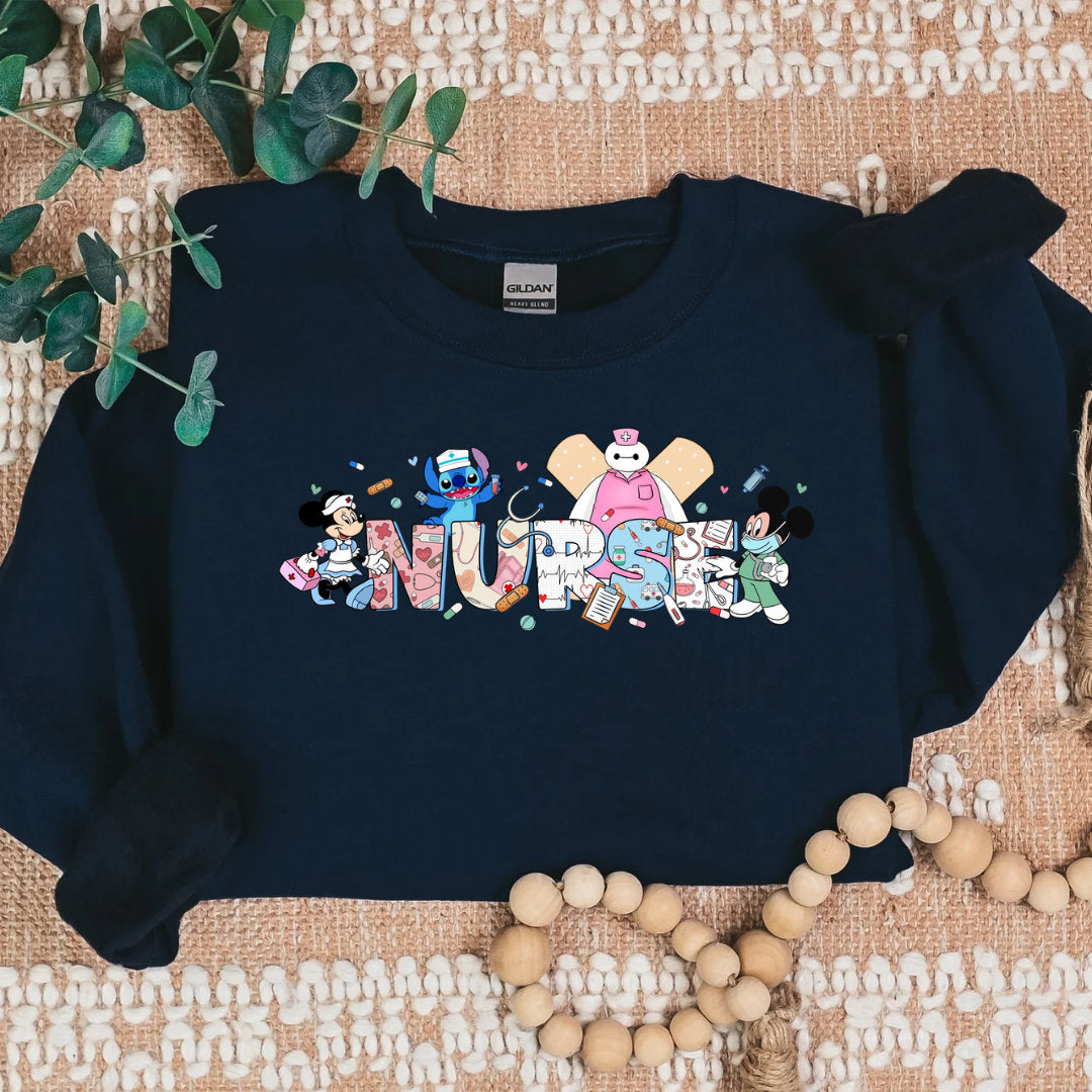 Magical Nurse Characters Cozy Sweater