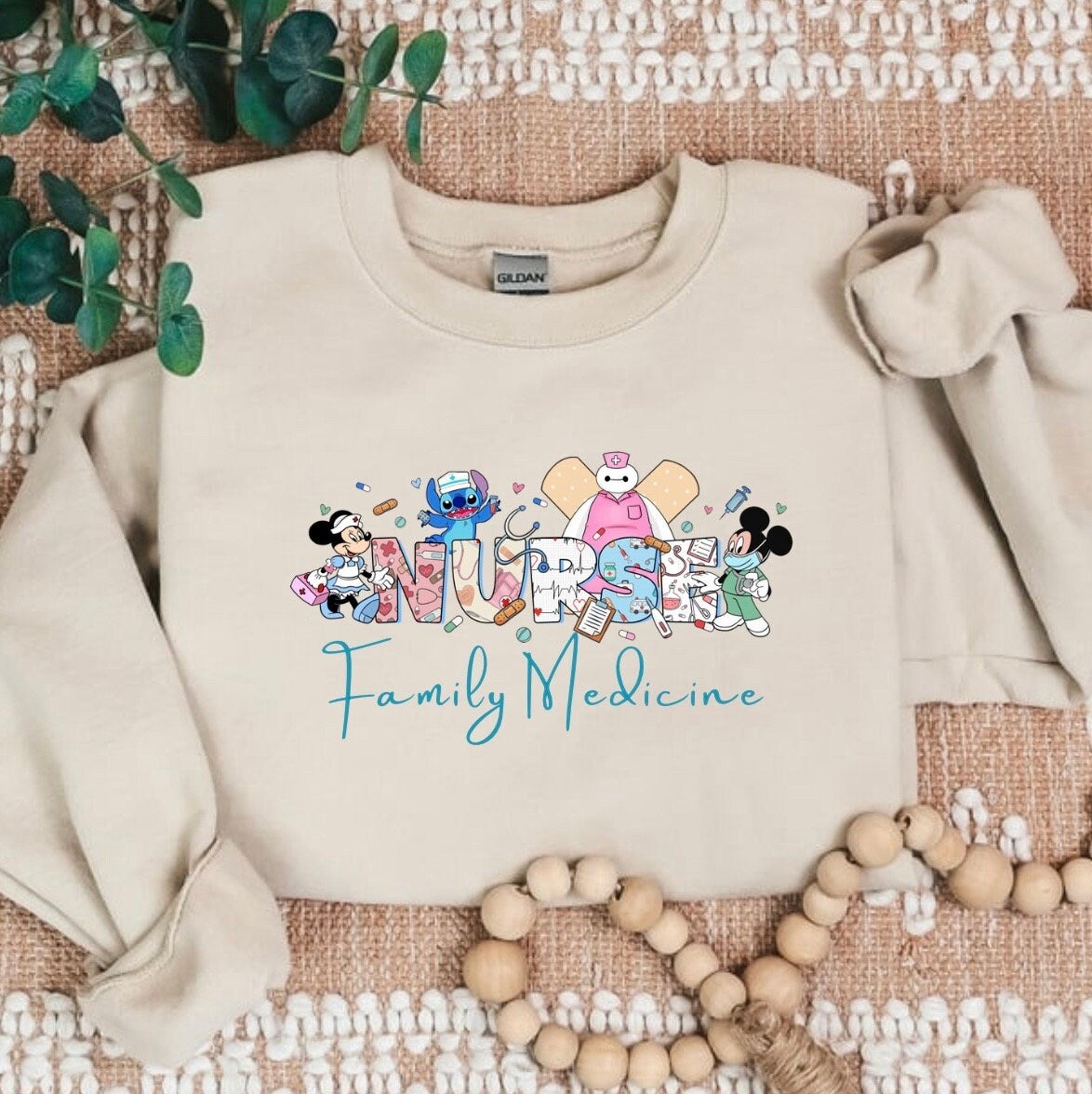 Family Medicine Magical Characters Cozy Sweater