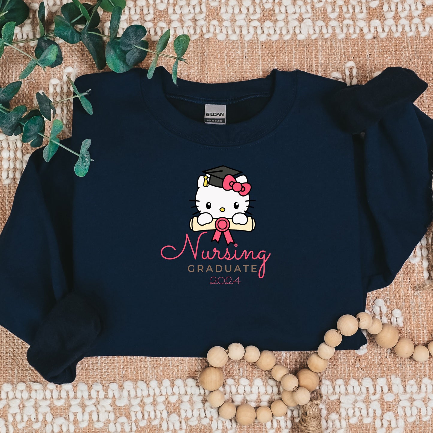 Nursing Graduate-Medical Kitty Nurse Cozy Sweater