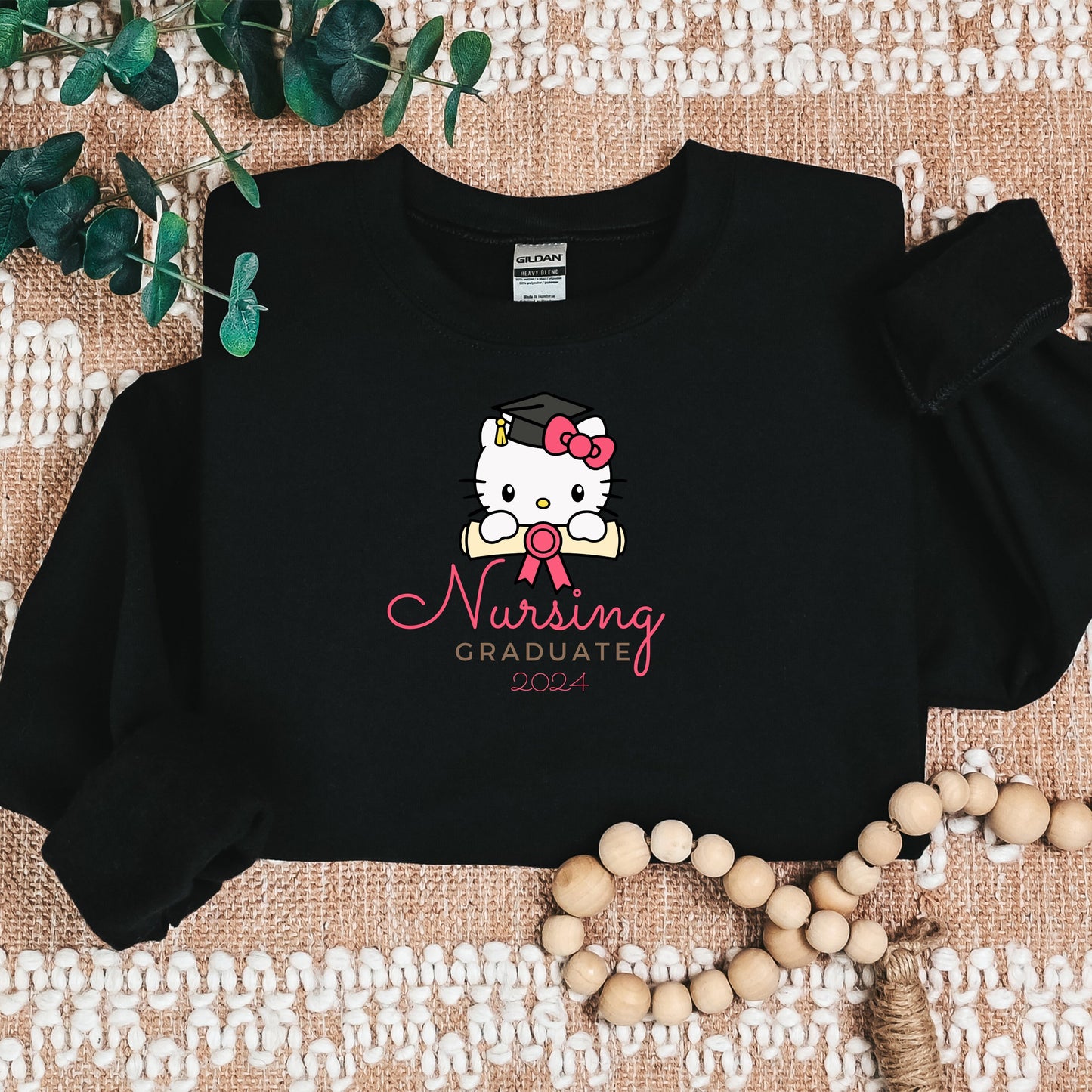 Nursing Graduate-Medical Kitty Nurse Cozy Sweater