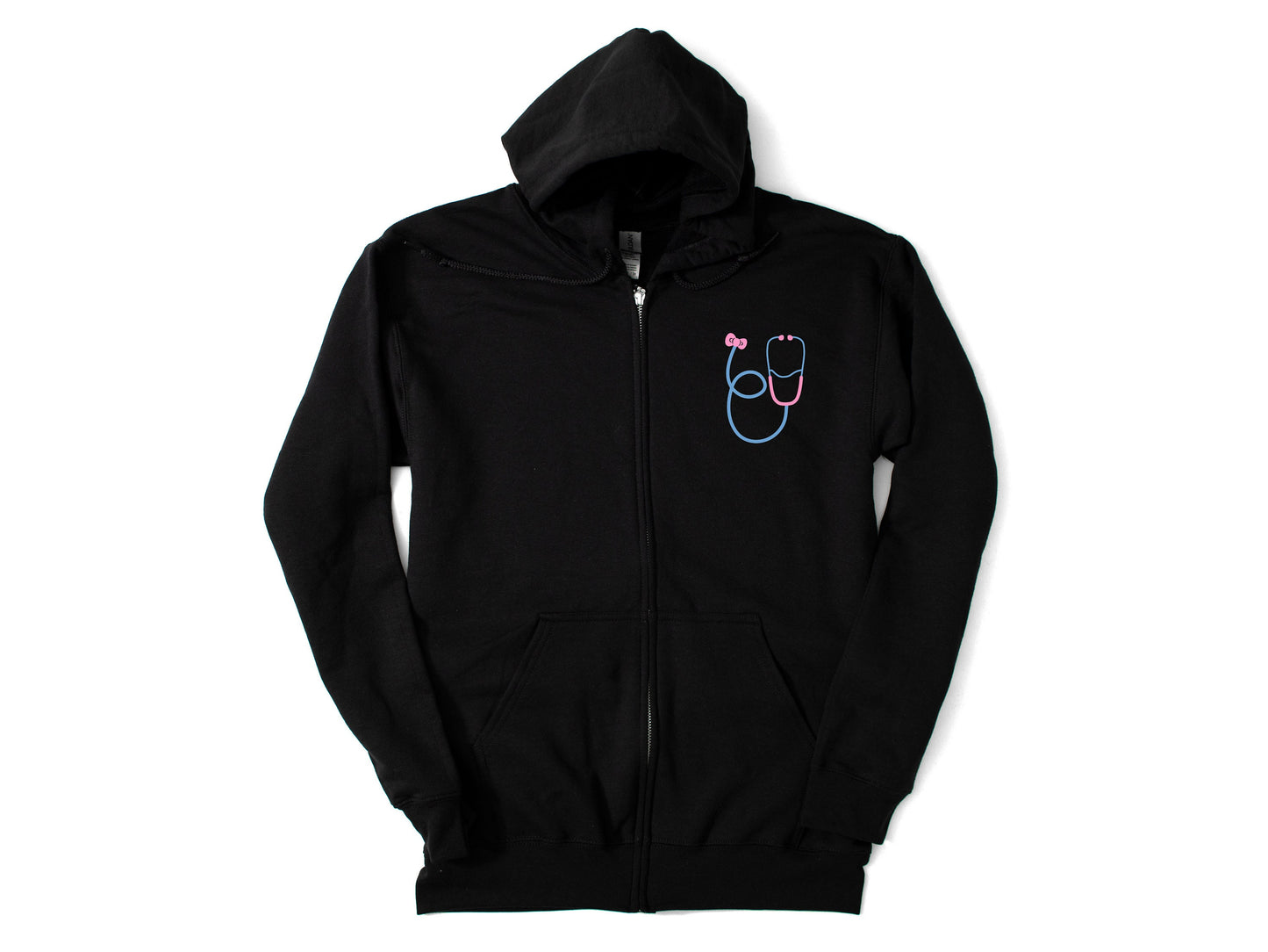 Zip Up Hoodie- 2-Medical Kitty and Friends Nurse Cozy Sweater