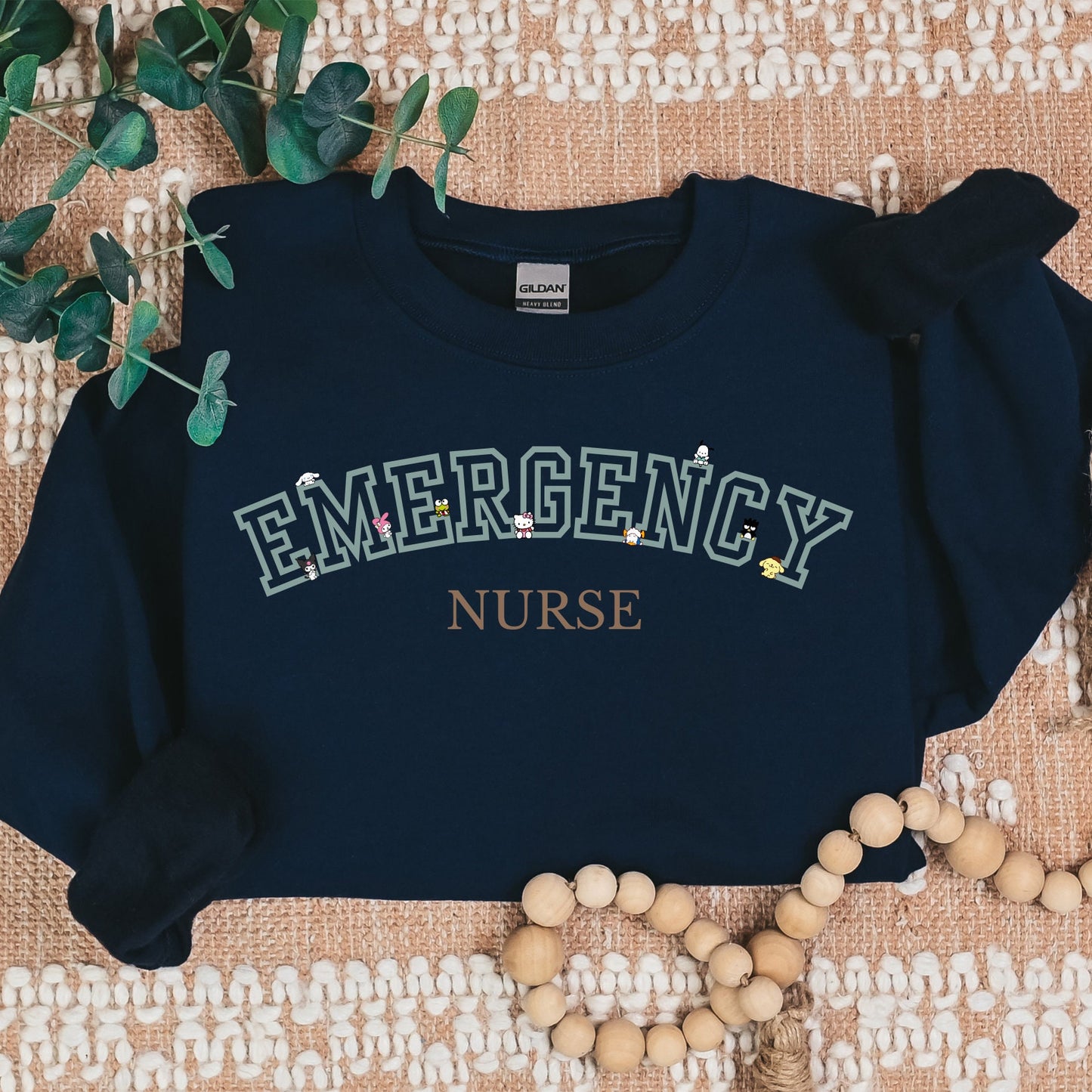 Emergency Nurse-Varsity-Cozy Sweater