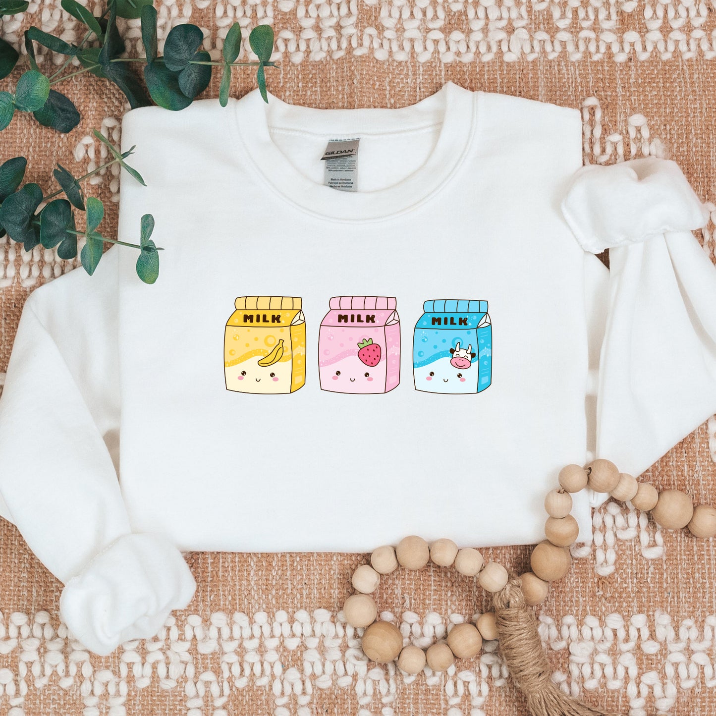 Kawaii Cute Milk- Cozy Sweater