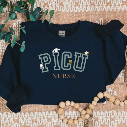 PICU-Varsity-Mint-Cozy Sweater