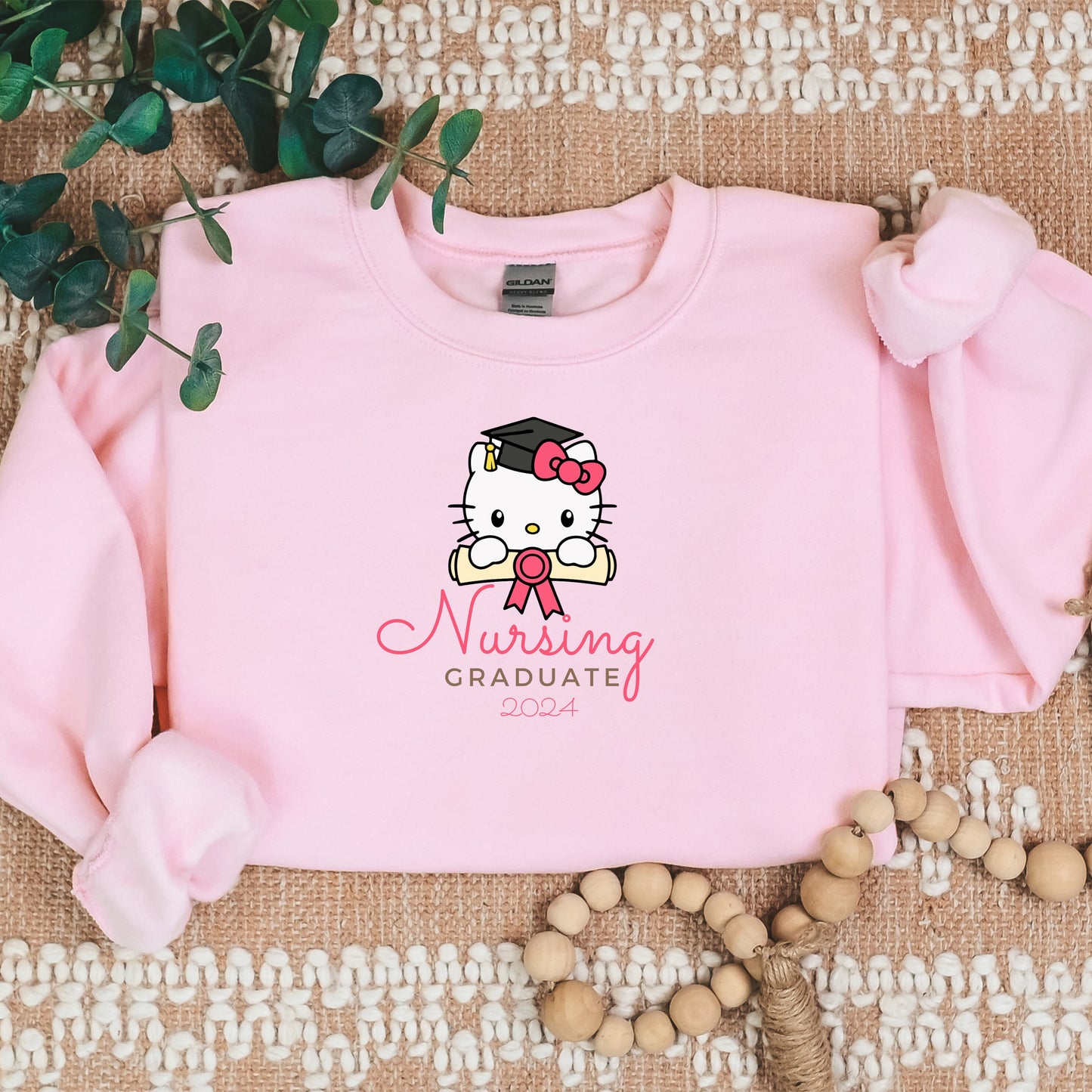 Nursing Graduate-Medical Kitty Nurse Cozy Sweater