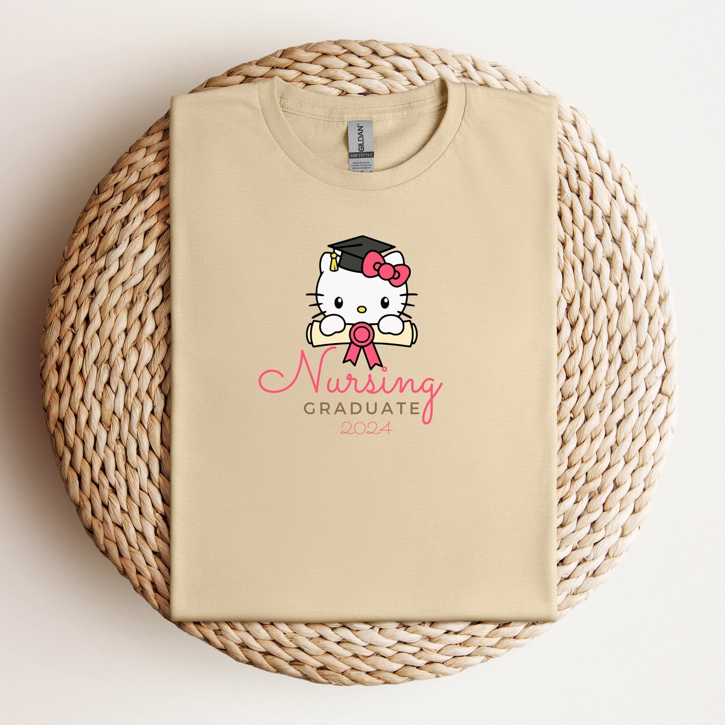 Soft Tee-Nursing Graduate-Medical Kitty Nurse Cozy Shirt